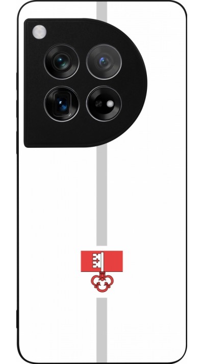 OnePlus 12 Case Hülle - Silikon schwarz Kanton OW weiss