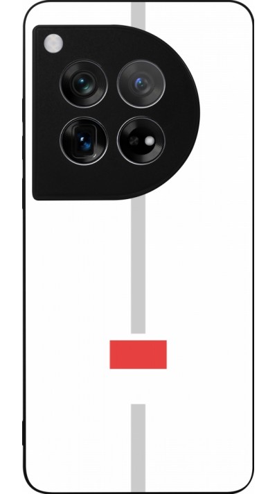OnePlus 12 Case Hülle - Silikon schwarz Kanton SO weiss