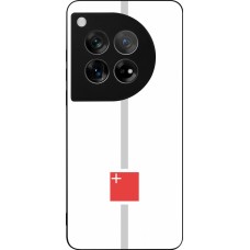 OnePlus 12 Case Hülle - Silikon schwarz Kanton SZ weiss