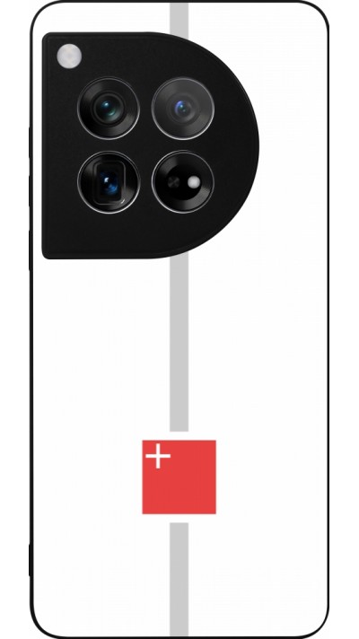 OnePlus 12 Case Hülle - Silikon schwarz Kanton SZ weiss