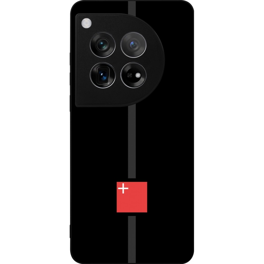 OnePlus 12 Case Hülle - Silikon schwarz Kanton SZ schwarz