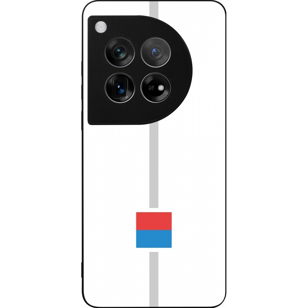 OnePlus 12 Case Hülle - Silikon schwarz Kanton TI weiss