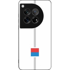 OnePlus 12 Case Hülle - Silikon schwarz Kanton TI weiss