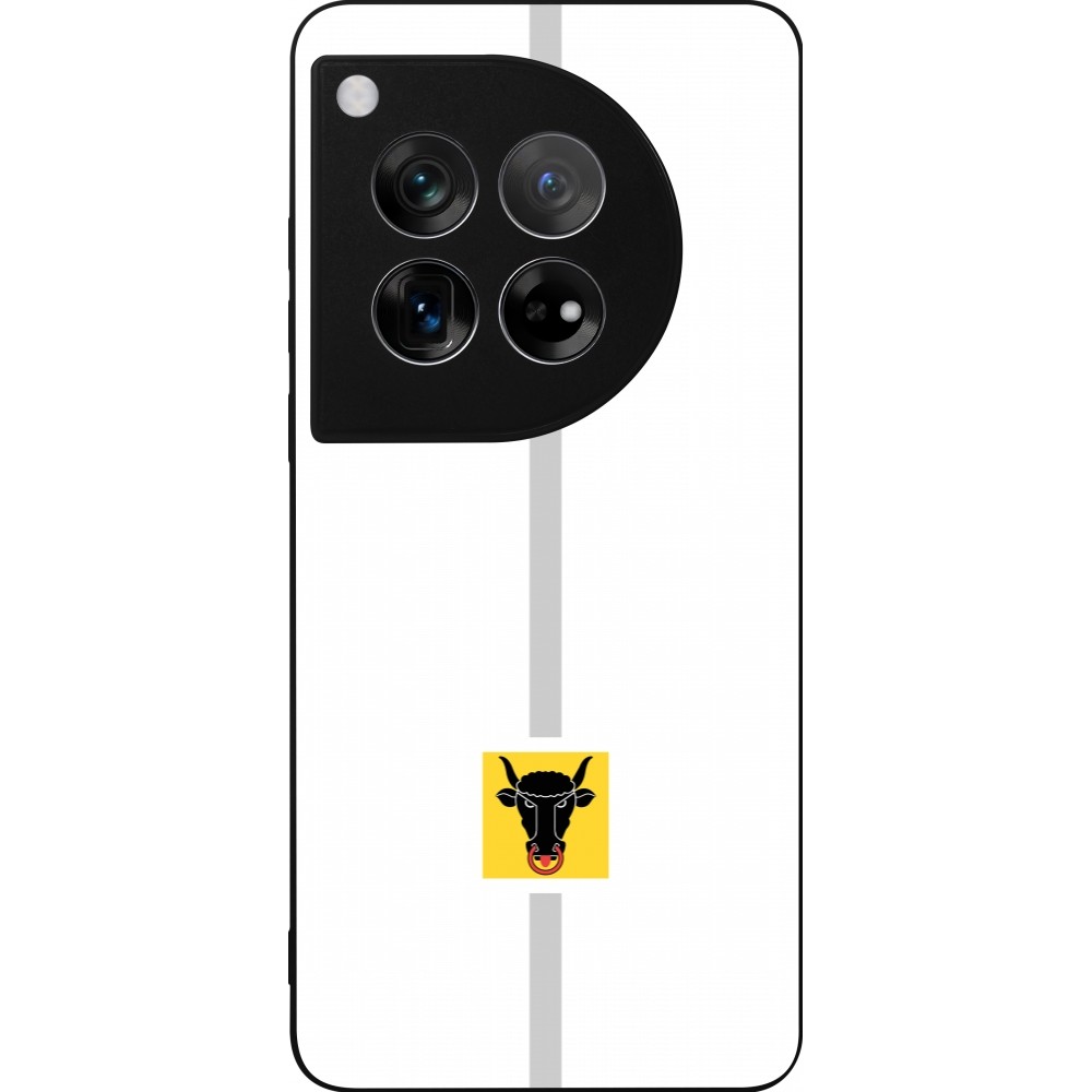 OnePlus 12 Case Hülle - Silikon schwarz Kanton UR weiss