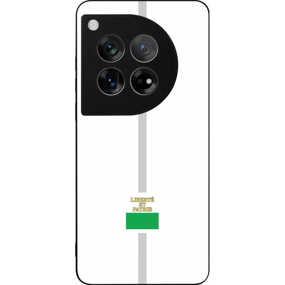 OnePlus 12 Case Hülle - Silikon schwarz Kanton VD weiss