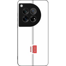 OnePlus 12 Case Hülle - Silikon schwarz Kanton VS weiss