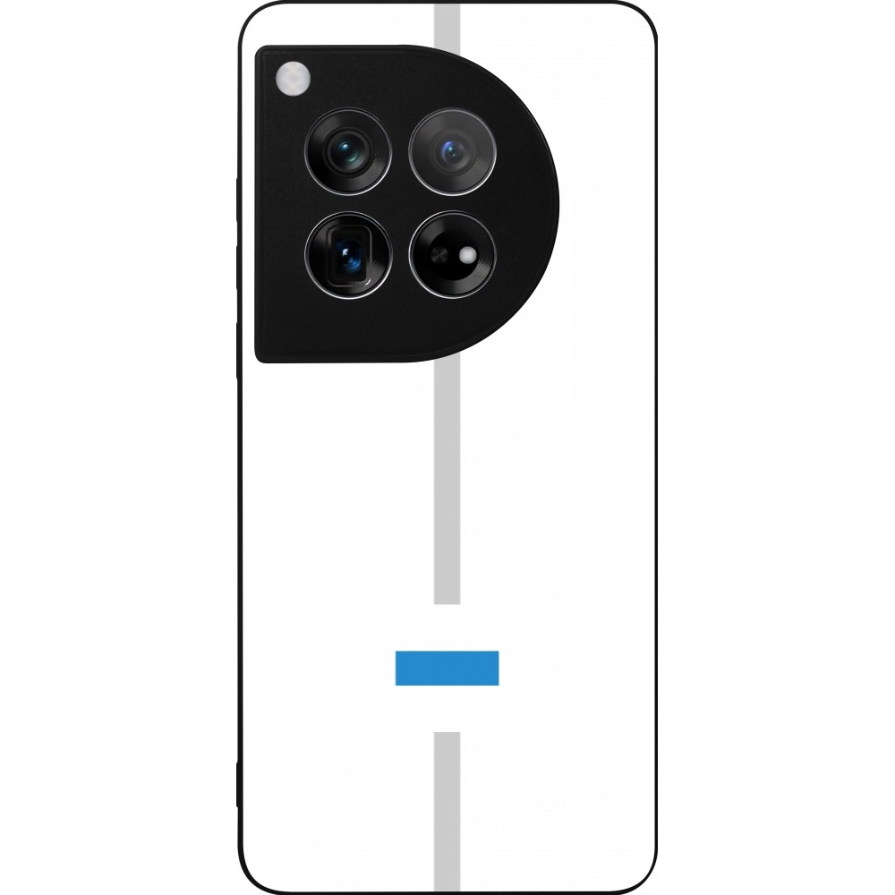 OnePlus 12 Case Hülle - Silikon schwarz Kanton ZG weiss