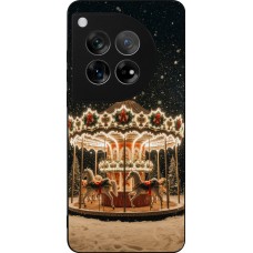 OnePlus 12 Case Hülle - Silikon schwarz Christmas 25 Carousel