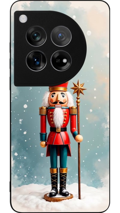 OnePlus 12 Case Hülle - Silikon schwarz Christmas 25 Nutcracker Snow
