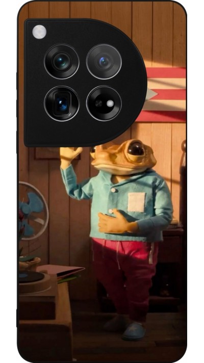 Coque OnePlus 12 - Silicone rigide noir Dancing frog DTMF
