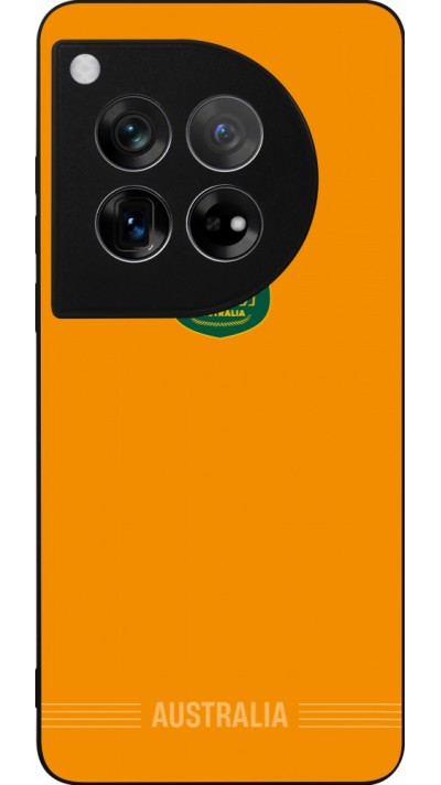 Coque OnePlus 12 - Silicone rigide noir Maillot de football Australie 2026 personnalisable