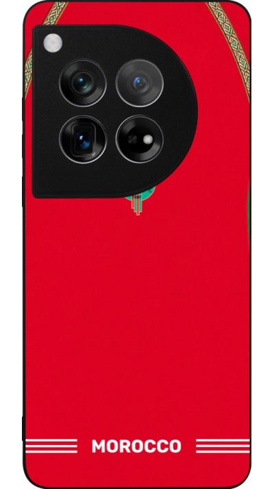 OnePlus 12 Case Hülle - Silikon schwarz Marokko 2026 personalisierbares Fussballtrikot