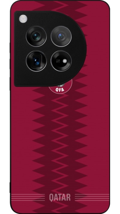 OnePlus 12 Case Hülle - Silikon schwarz Qatar 2026 personalisierbares Fussballtrikot
