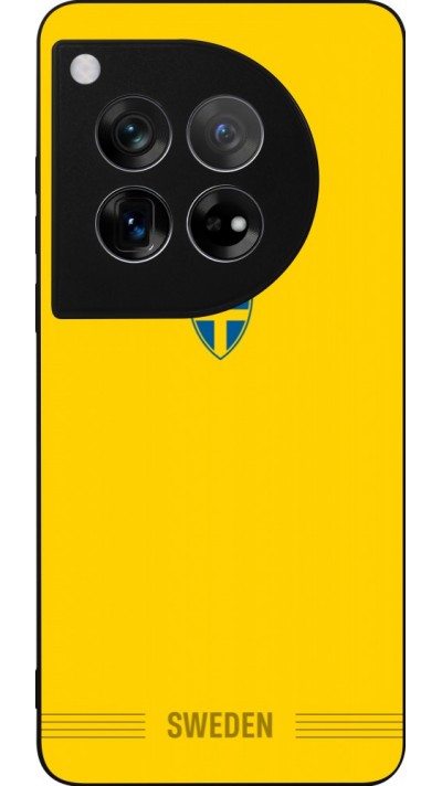 OnePlus 12 Case Hülle - Silikon schwarz Schweden 2026 personalisierbares Fussballtrikot