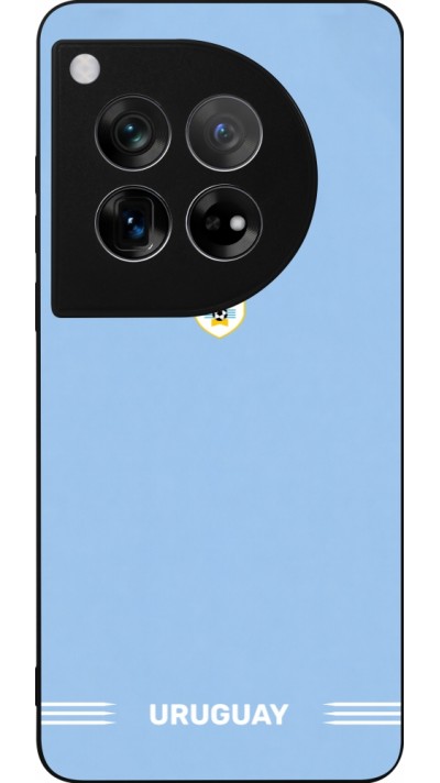 OnePlus 12 Case Hülle - Silikon schwarz Uruguay 2026 personalisierbares Fussballtrikot