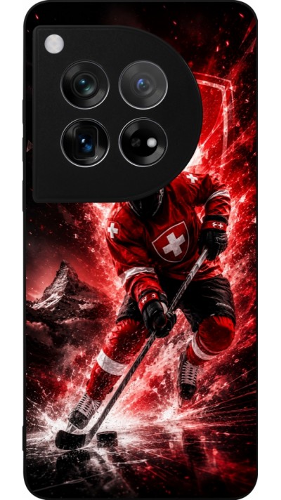OnePlus 12 Case Hülle - Silikon schwarz Hockey World Championship Player