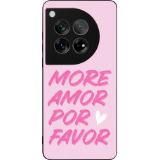 Coque OnePlus 12 - Silicone rigide noir More amor porfavor