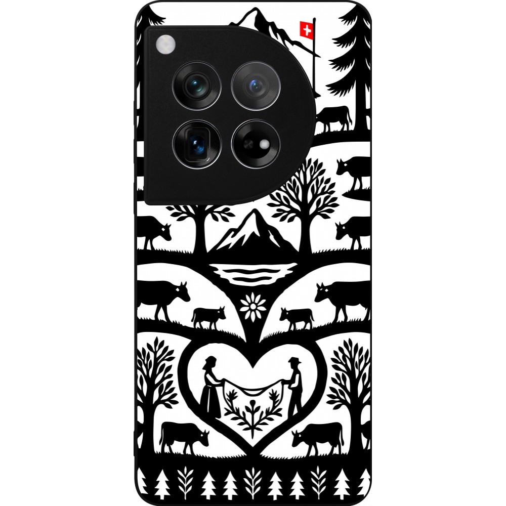 OnePlus 12 Case Hülle - Silikon schwarz Poya Schweiz 2