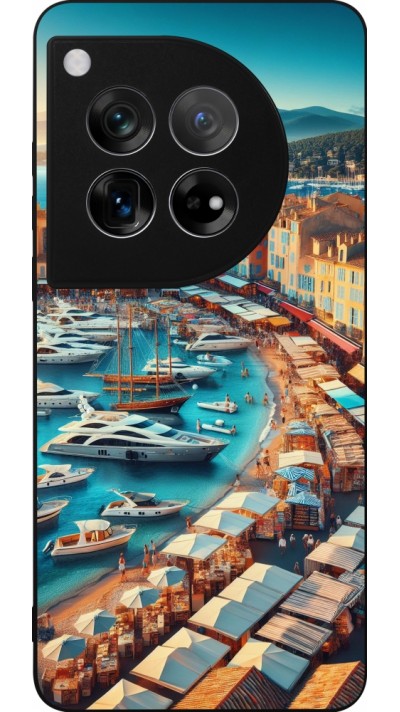 OnePlus 12 Case Hülle - Silikon schwarz Saint-Tropez Strand