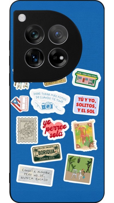 Coque OnePlus 12 - Silicone rigide noir Seals of the Dominican Republic DTMF