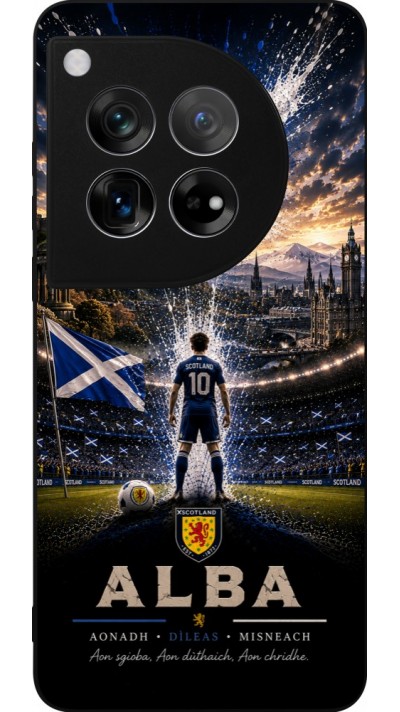 Coque OnePlus 12 - Silicone rigide noir Football Écosse splash 2026