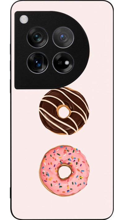 OnePlus 12 Case Hülle - Silikon schwarz Spring 23 donuts