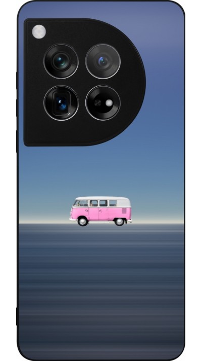 OnePlus 12 Case Hülle - Silikon schwarz Spring 23 pink bus