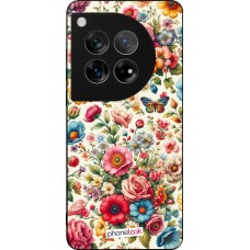 OnePlus 12 Case Hülle - Silikon schwarz Spring 25 fruehling bluetend