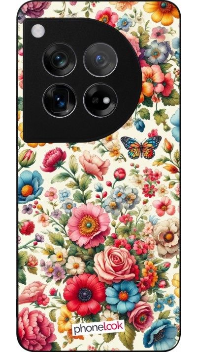 OnePlus 12 Case Hülle - Silikon schwarz Spring 25 fruehling bluetend