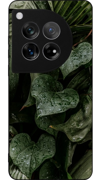 OnePlus 12 Case Hülle - Silikon schwarz Spring 23 fresh plants
