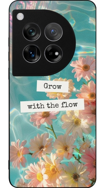 OnePlus 12 Case Hülle - Silikon schwarz Summer 2025 Grow with the flow