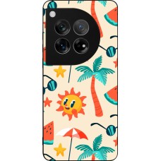 OnePlus 12 Case Hülle - Silikon schwarz Summer 2025 Pattern soleil