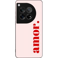 OnePlus 12 Case Hülle - Silikon schwarz Valentine 2024 amor