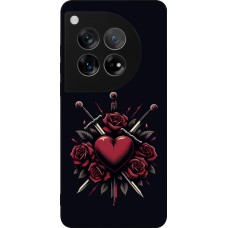 OnePlus 12 Case Hülle - Silikon schwarz Valentine 2024 gothic love