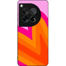 OnePlus 12 Case Hülle - Silikon schwarz Valentine 2024 heart gradient