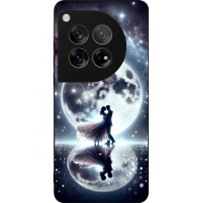 OnePlus 12 Case Hülle - Silikon schwarz Valentin 2024 Liebe unter dem Mond