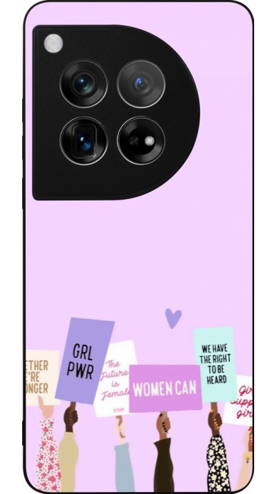 Coque OnePlus 12 - Silicone rigide noir Womens day 2026 9