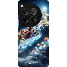 OnePlus 12 Case Hülle - Silikon schwarz Weihnachten 2023 Verzauberter Weihnachtsmann
