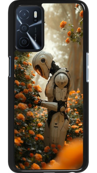 Coque OPPO A16s - Astronaut flowers 2025
