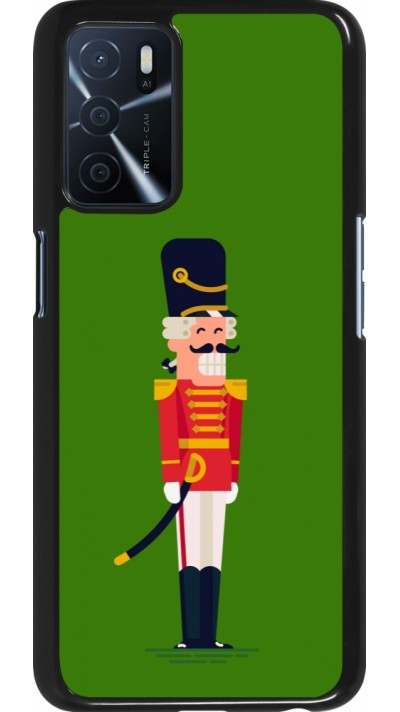 Coque OPPO A16s - Christmas 25 Nutcracker Green