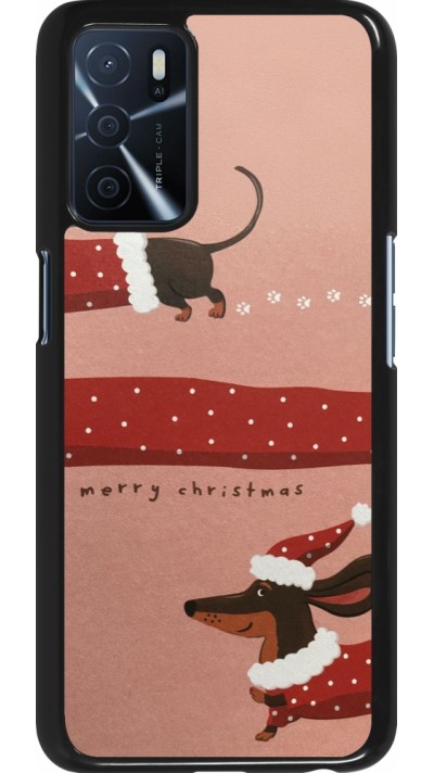 Coque OPPO A16s - Christmas 25 Teckel Merry Xmas