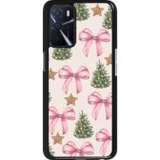 OPPO A16s Case Hülle - Christmas 25 Vintage Ribbons