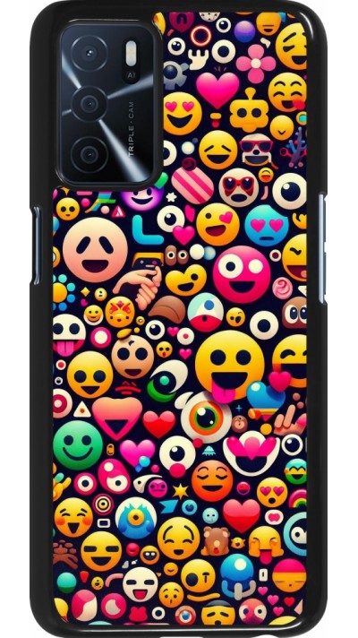Coque OPPO A16s - Emoji Mix Color
