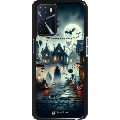 OPPO A16s Case Hülle - Halloween Spukstadt