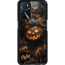 OPPO A16s Case Hülle - Halloween 2025 Pumpkin with flowers
