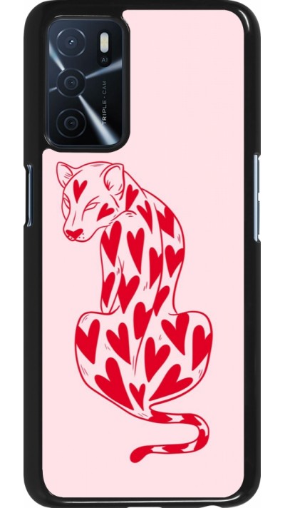 OPPO A16s Case Hülle - Leopard with hearts 2026