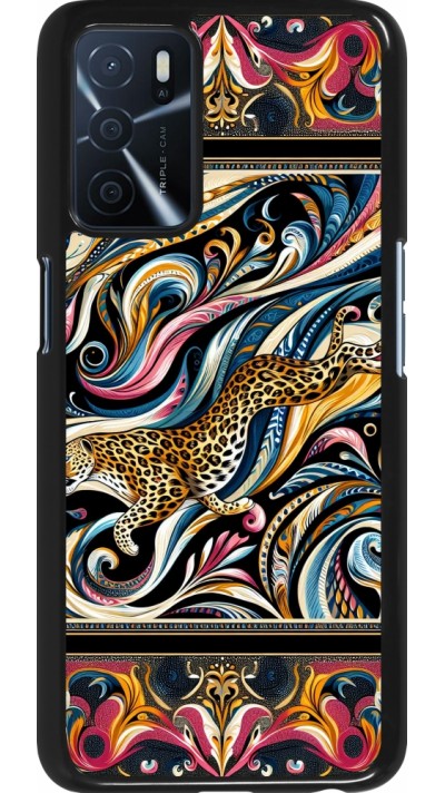 Coque OPPO A16s - Leopard Abstract Art