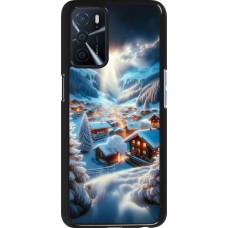 OPPO A16s Case Hülle - Berg Schnee Licht