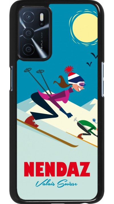 OPPO A16s Case Hülle - Nendaz Ski Downhill