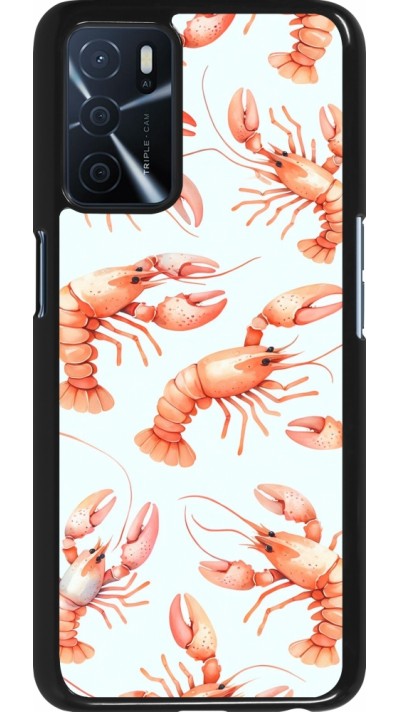 Coque OPPO A16s - Pattern de homards pastels